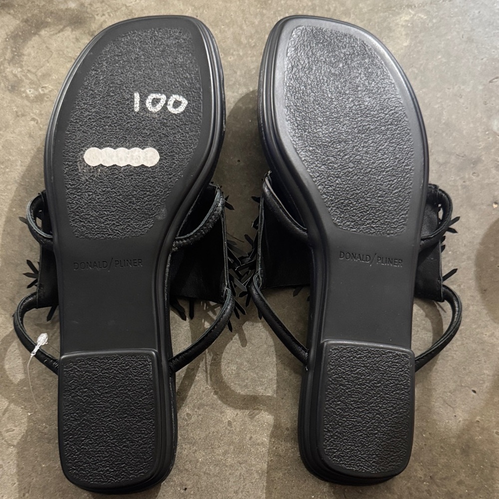 Donald J. Pliner Black Embellished Women's Sandals - Picture 2 of 4